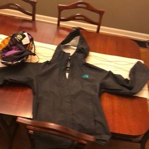 Northface rain coat with hood